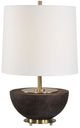 Uttermost® Kalo Mahogany Semi-Circular Table Lamp-0