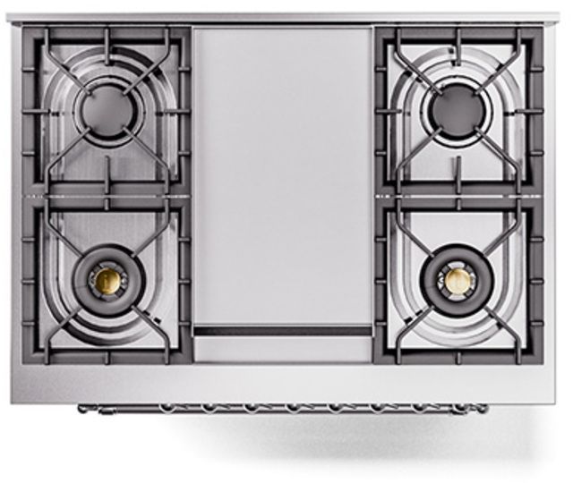 Ilve® Nostalgie II Series 36" Graphite Matte Pro Style Dual Fuel Range-2