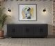 Legends Home Radiance Seal Skin Black 6-Door Cabinet-1