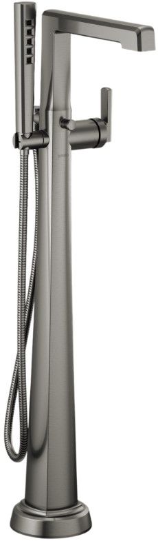 Brizo Levoir® Brilliance® Luxe Steel® Single-Handle Floor Mount Tub Filler-0