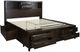 Benchcraft® Vanmore Dark Brown California King Storage Bookcase Bed-3