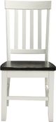 Elements International Kayla Brown/White Side Chair-0