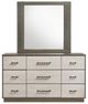 Coaster® Fenwick Almond/Gray Oak Dresser and Mirror-1