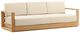 Dovetail Furniture Darlene Natural/Sand Fabric/Teak Outdoor Sofa -0