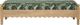 TOV Furniture Thelma Natural/Olive Green Leopard Jacquard Bench-3