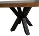 Furniture Classics Bridgerton Brown Dining Table with Matte Black Base-4