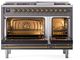 Ilve® Nostalgie II Series 48" Graphite Matte Pro Style Dual Fuel Range-2