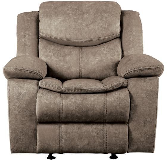 Homelegance® Bastrop Brown Manual Glider Reclining Chair-2