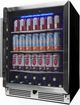 Danby 24" Black Stainless Steel Under Counter Beverage Center-2
