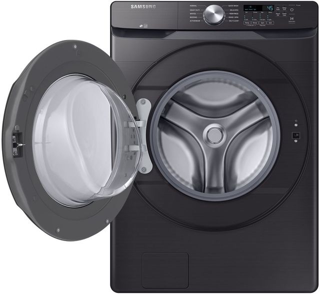 Samsung Fingerprint Resistant Black Stainless Steel Front Load Laundry Pair-7