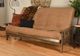 Kodiak Furniture Tucson Rustic Walnut/Suede Peat Queen Futon with Mattress-2
