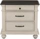 Powell® Carrington Antique White/Brown Nightstand-3
