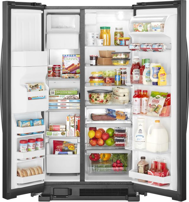 Whirlpool® 33 in. 21.0 Cu. Ft. Side-By-Side Refrigerator-Black-2