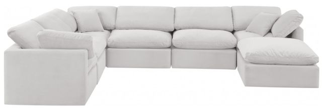 Meridian Furniture Indulge 7-Piece Cream Modular Sectional-0