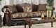 Furniture of America® Newdale Brown/Gold Sofa and Loveseat-1