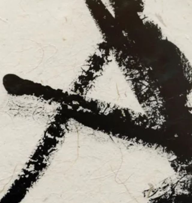 Stylecraft Lines Crossed I Black/Off-White Wall Art-1