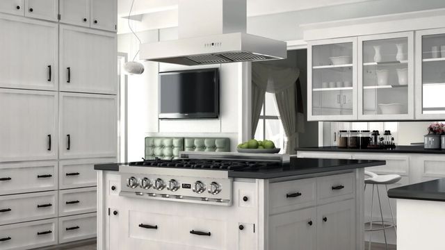 ZLINE 42" Stainless Steel Island Mounted Range Hood-1