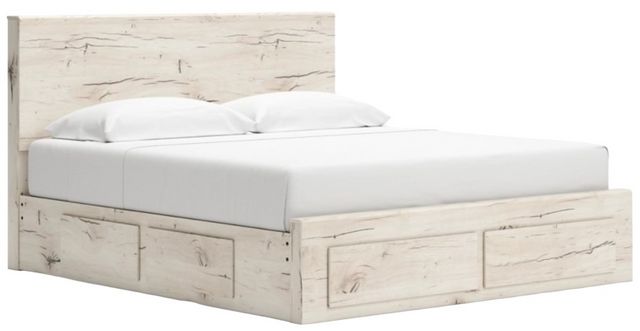 Lawroy Full Panel Bed with 6 Drawer Storage - Light Natural Lawroy Full Panel Bed with 6 Drawer Storage - Light Natural