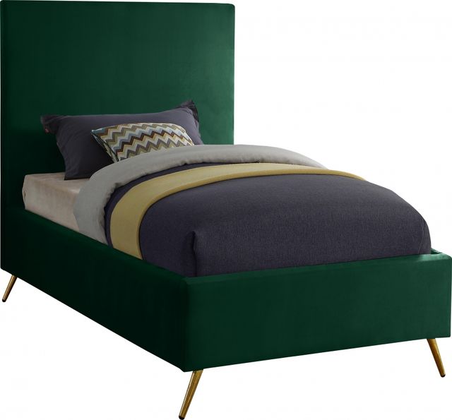 Meridian Furniture Jasmine Green Twin Bed-0