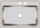 Elkay Lustertone® Classic Lustrous Satin 31" x 22" x 7-5/8" MR2-Hole Single Bowl Drop-In Sink-1