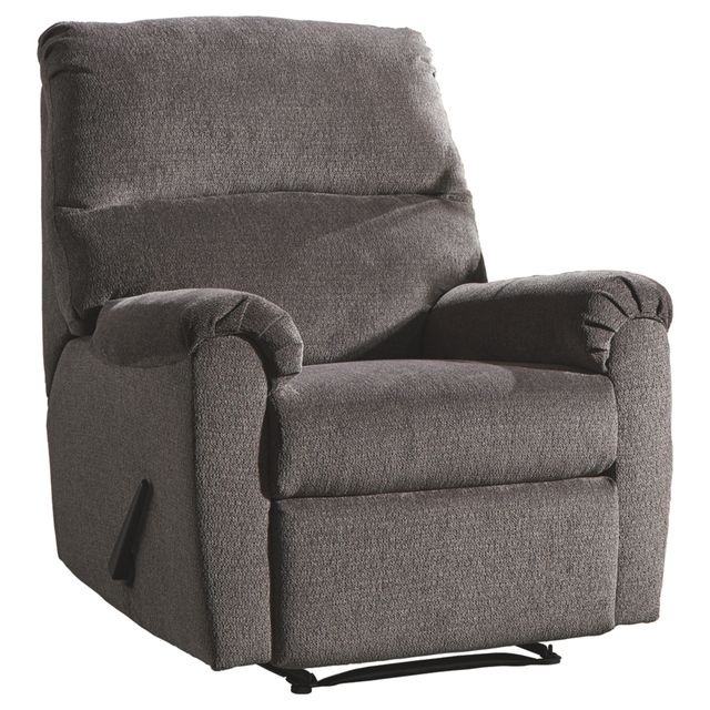 Signature Design by Ashley® Nerviano Gray Zero Wall Manual Recliner-1