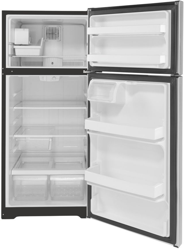 GE® 28" 16.6 Cu. Ft. ENERGY STAR® Stainless Steel Top Freezer Refrigerator-2