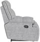 Emerald Home Grayson Gray Manual Reclining Sofa-4
