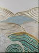 Classy Living Mesmerizing Golden Crest Ocean Abstraction Wall Art-0