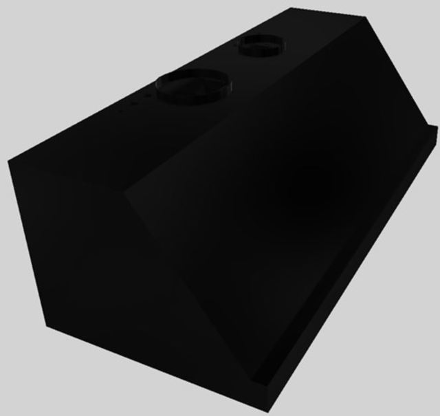 Vent-A-Hood® 54" Wall Mounted Range Hood-Black-1