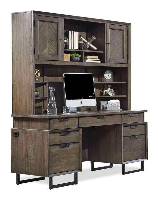 Aspenhome® Harper Point Fossil 66" Credenza Desk-1