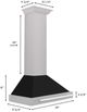 ZLINE 30" Black Matte Wall Mounted Range Hood -4