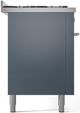 Ilve® Professional Plus II 60" Blue Grey Pro Style Dual Fuel Range-3