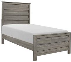 Mazin Furniture Waldorf Dark Gray Twin Bed-1