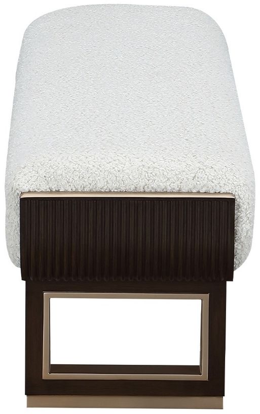 Michael Amini® West Kensington Medium Espresso Accent Bench-3