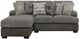 Emerald Home Berlin 2-Piece Gray Left-Arm Facing Sectional and Chaise-0