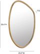 TOV Furniture Mika Gold Wall Mirror-2
