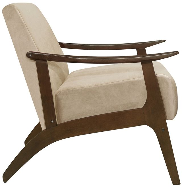 Mazin Furniture Carlson Light Brown Upholstered Accent Chair-2