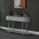 ACME Furniture Yukino Gray Sofa Table with Chrome Base-1
