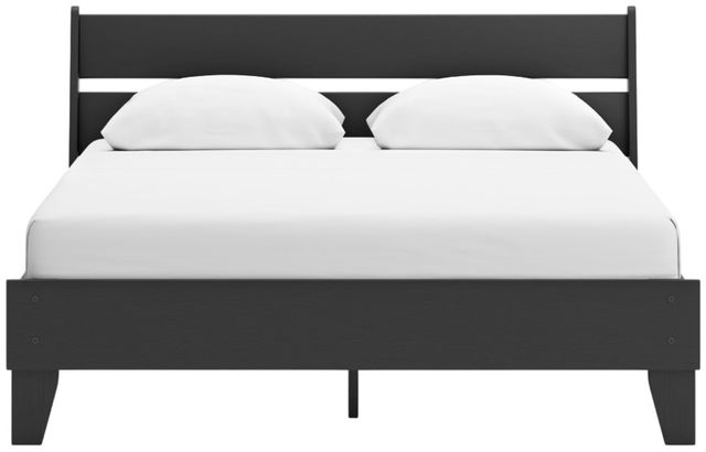 Signature Design by Ashley® Socalle Black Queen Platform Panel Bed-1