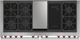 Wolf® 60" Stainless Steel Pro Style Dual Fuel Range and Infrared Charbroiler and Infrared Griddle-1