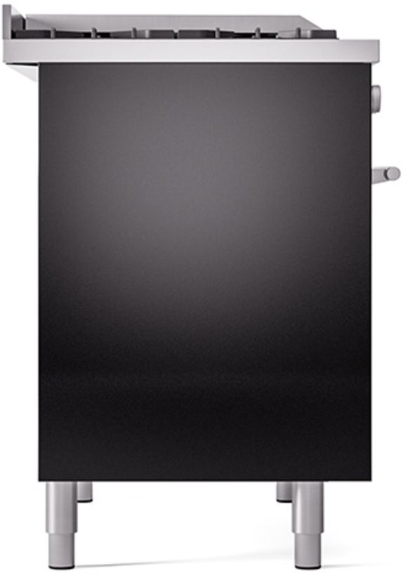 Ilve® Professional Plus II 40" Glossy Black Pro Style Dual Fuel Range-3