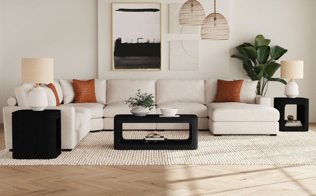 Elements International Rosalie Black End Table-1
