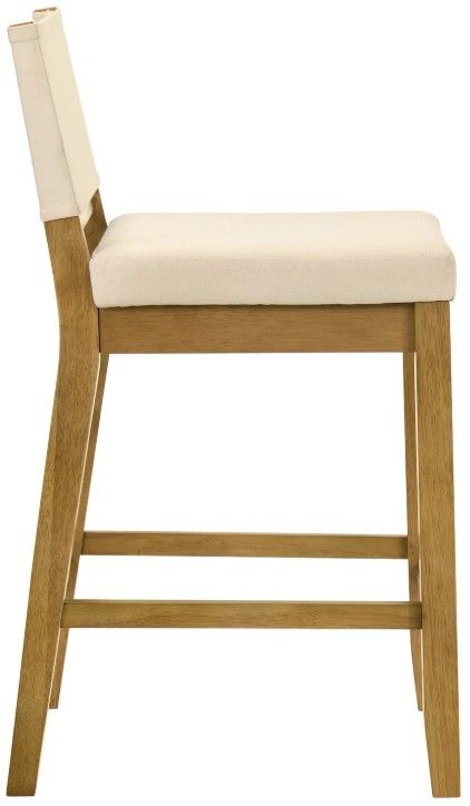 Armen Living Yaneli 4-Piece Amber Glow/White Counter Stool Set-2