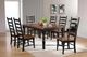 TEI Windswept Shores Black/Cherry Rub-Thru Ladder Back Side Chair-1