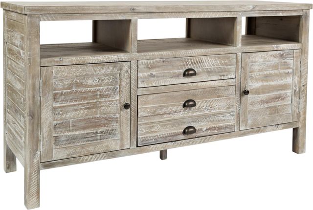 Jofran Inc. Artisan's Craft Washed Gray 60" Media Console-0