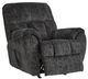 Signature Design by Ashley® Stayfish Gunmetal Manual Rocker Recliner-3