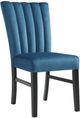 Elements International Bellini Navy Blue Side Chair-0