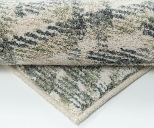 Orian Riverstone Subway Lines Soft White 5'x8' Area Rug-3