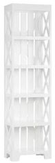 Crestview Collection Brambleton White Small Bookshelf-0