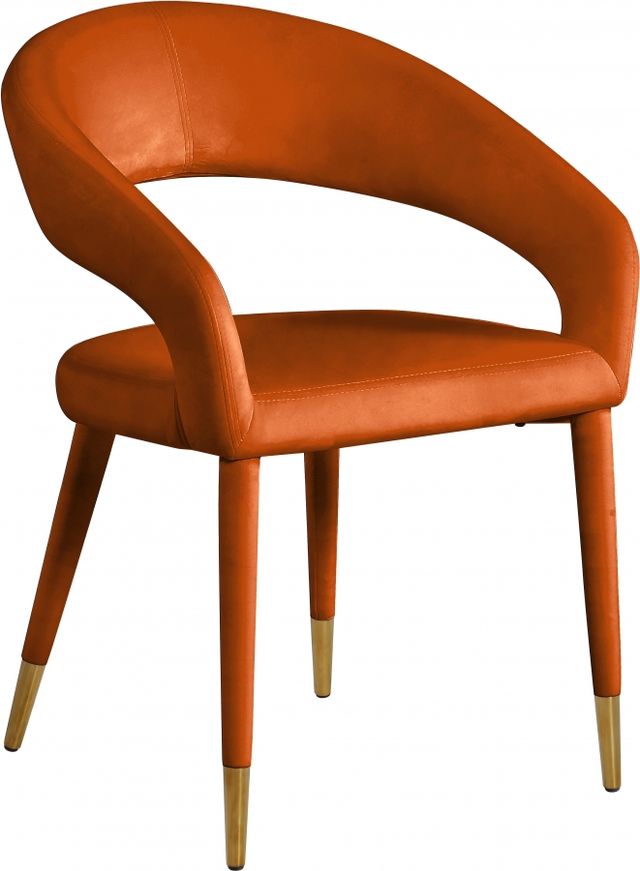 Meridian Furniture Destiny Cognac Dining Arm Chair-0